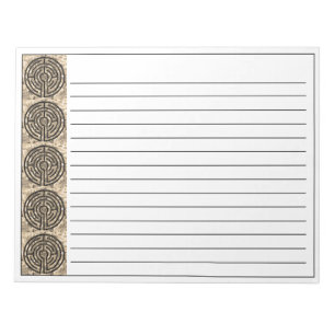LABYRINTH V 11x8.5 Notepad + Linien Notizblock