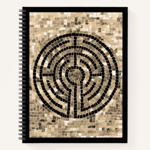LABYRINTH V 8.5x11 Spiral-Notebook Notizbuch