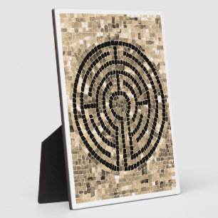 LABYRINTH V 8x10 Plakette mit Staffelei - Weiß Fotoplatte