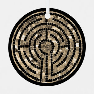 LABYRINTH V Metall Kreis Ornament Ornament Aus Metall