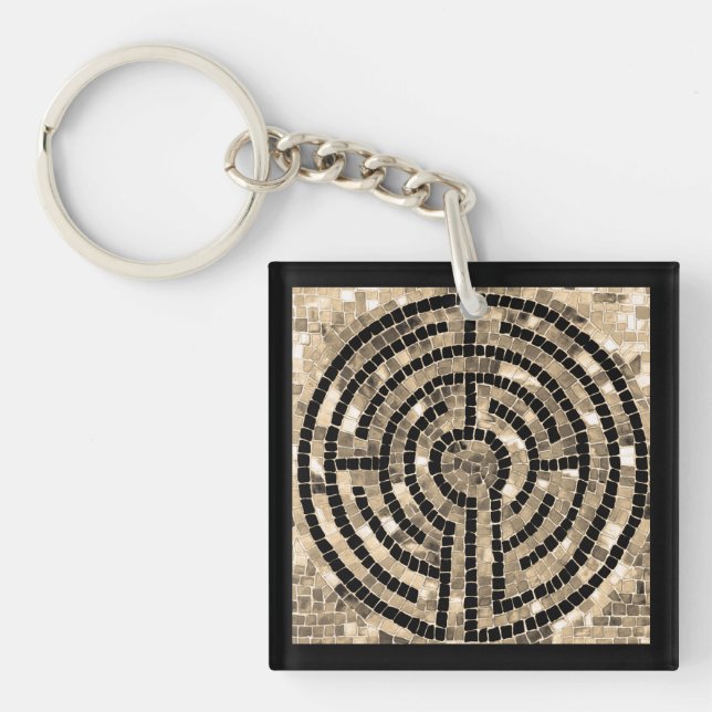 LABYRINTH V Square Acrylic Schlüsselanhänger (Vorderseite)