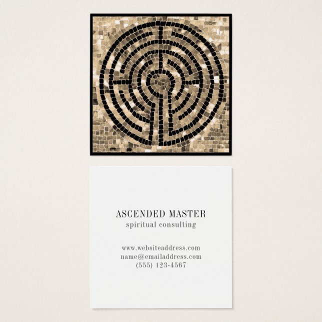 LABYRINTH V Square Business Card (Vorne & Hinten)
