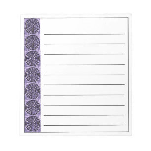LABYRINTH VI 5.5x6 Notepad + Linien Notizblock