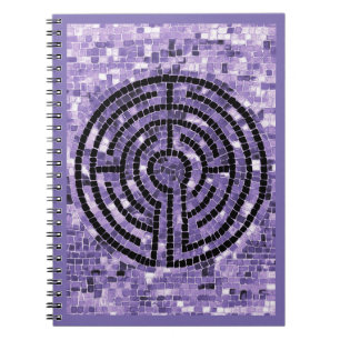 LABYRINTH VI 6.5x8.75 SpiralNotebook - Trauben Notizblock