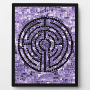 LABYRINTH VI 8x10 Plaque mit Easel - Schwarz Fotoplatte