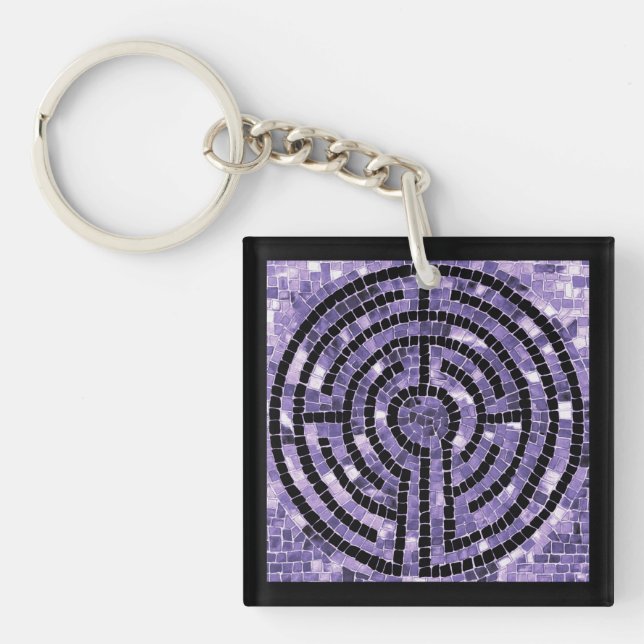 LABYRINTH VI Acrylic Square Schlüsselanhänger (Vorderseite)
