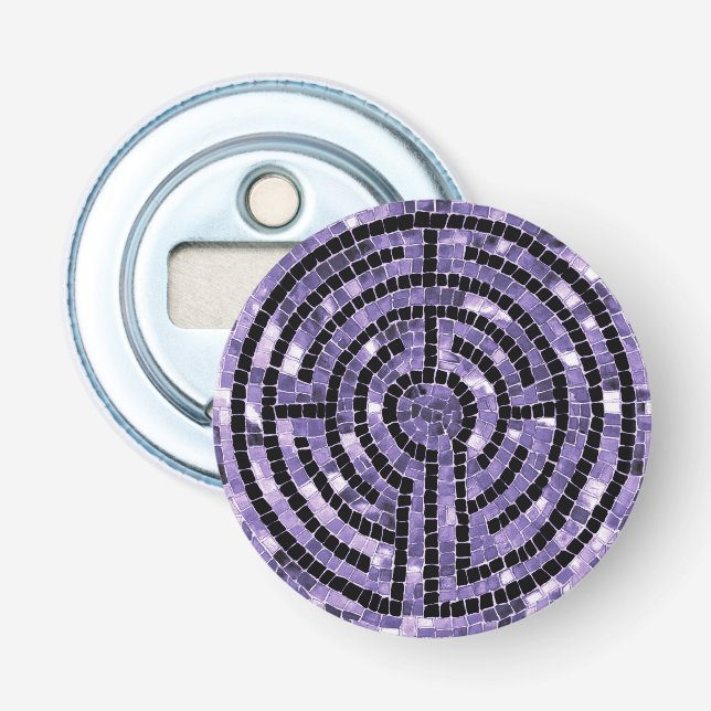 LABYRINTH VI Button Flaschenöffner (Vorderseite)
