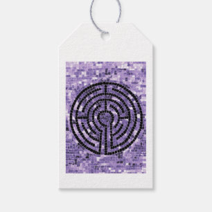 LABYRINTH VI Geschenkanhänger - Weiß