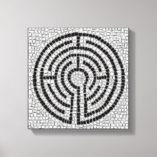 LABYRINTH VII 12x12 Toile enrobée (.75" Profond)