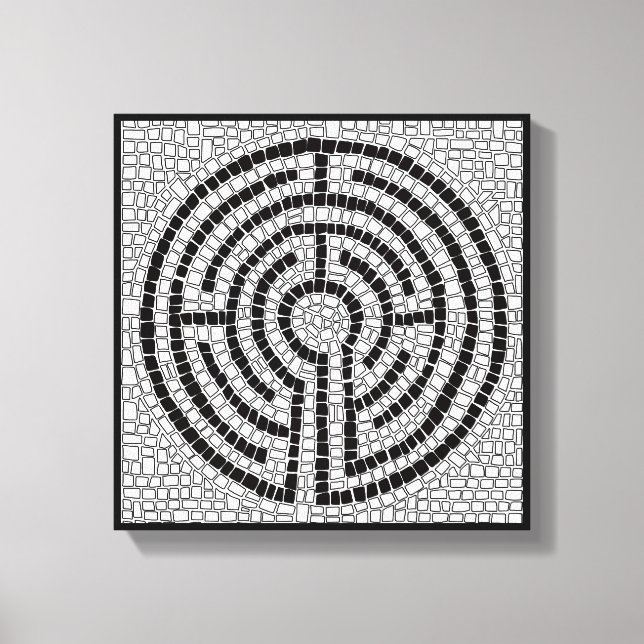 LABYRINTH VII 12x12 Toile enveloppée (1,5 po de pr (Recto)