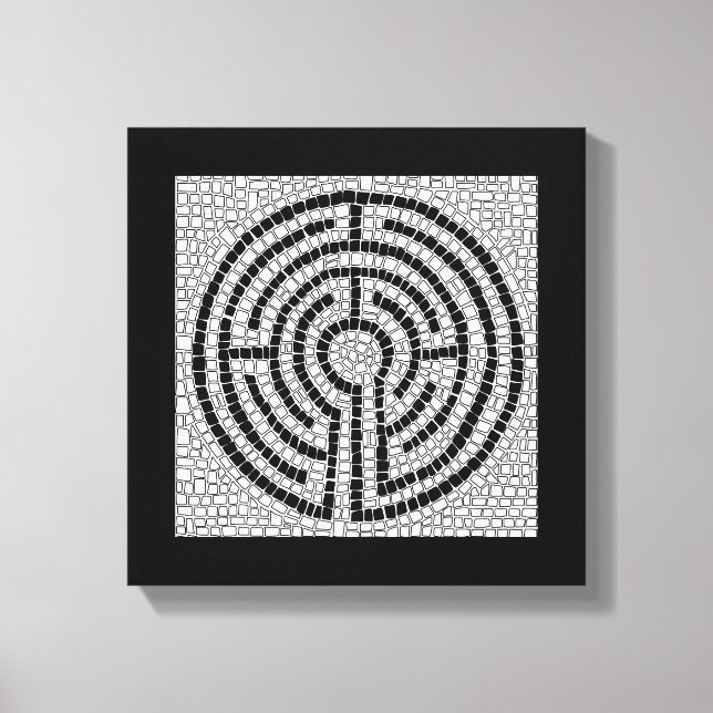 LABYRINTH VII 12x12 Wrapped Canvas (2,5" Deep) Leinwanddruck (Vorderseite)