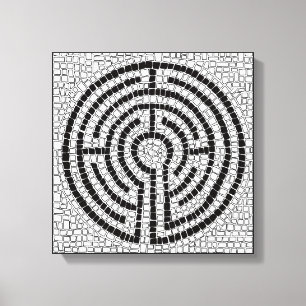 LABYRINTH VII 12x12 Wrapped Canvas (2,5" Deep) Leinwanddruck
