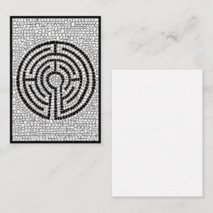 LABYRINTH VII 3.5x2.5 flache Note Card II Mitteilungskarte