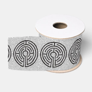 LABYRINTH VII 3" breiter Grosgrain Ribbon Ripsband