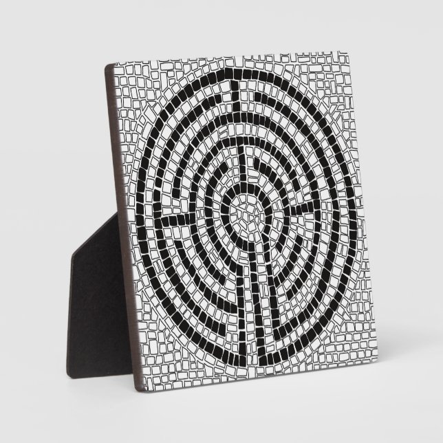 LABYRINTH VII 5,25 Platz Plaque with Easel Fotoplatte (Vorderseite)