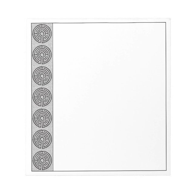 LABYRINTH VII 5.5x6 Notepad Notizblock (Vorderseite)