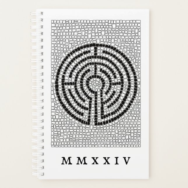 LABYRINTH VII 5,5x8,5 Planificateur + Texte / Blan (Devant)