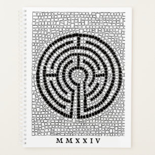 LABYRINTH VII 8.5x11 Planer + Text / weiß