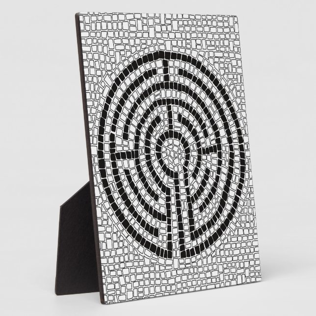LABYRINTH VII 8x10 Plaque mit Easel Fotoplatte (Seite)