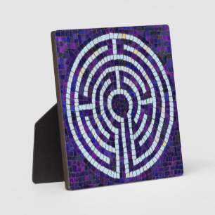 LABYRINTH VIII 5,25 Square Plaque with Easel Fotoplatte