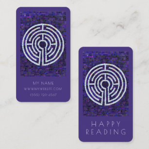 LABYRINTH VIII Business Lesezeichen 3.5x2 Card Vio Mitteilungskarte