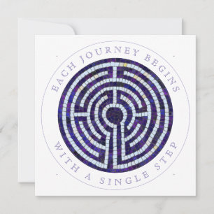 LABYRINTH VIII Quadratische Aufmunterungskarte Karte