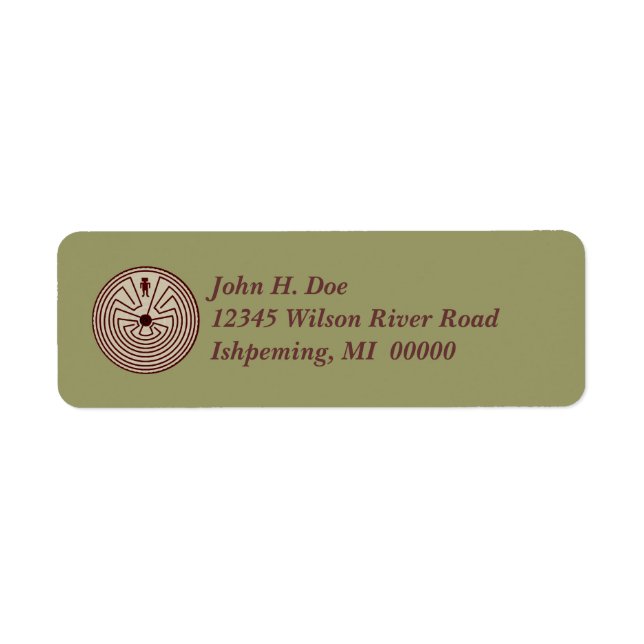 Labyrinth Walker Étiquettes de adresse ~ EZ2 Info  (Devant)