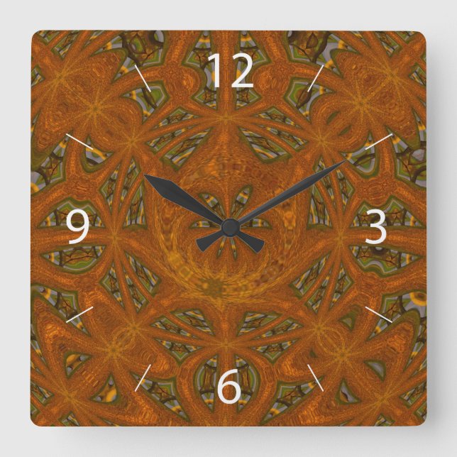 Labyrinth Wall Clock Quadratische Wanduhr (Vorderseite)