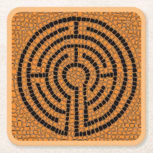 LABYRINTH XIII Square Paper Untersetzer