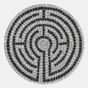 LABYRINTH XVII Grand Stickers Rond
