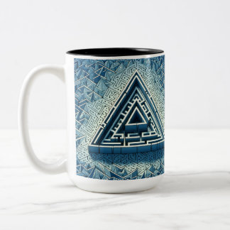 Labyrinth Zweifarbige Tasse