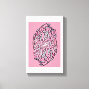 Labyrinthe Abstrait Moderne sur Toile