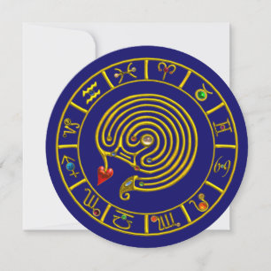 LABYRINTHE ASTRAL CARTE DU ZODIAQUE EN OR Astrolog
