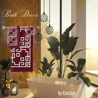 Labyrinthe Contemporain Blanc avec Fond Uni