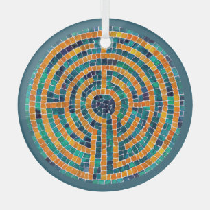 LABYRINTHE II Ornement en cercle de verre