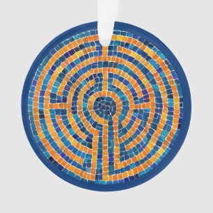 LABYRINTHE IV Ornement rond en acrylique