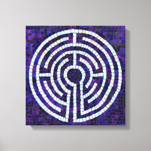 LABYRINTHE VIII Toile emballée 12x12 (profondeur 6