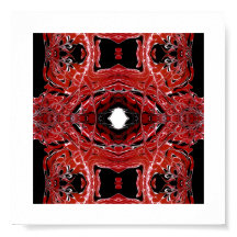 Labyrinthine Abstract Red Black White Fluid Art
