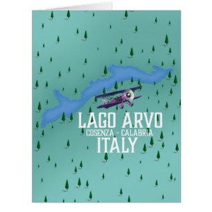 lac Arvo carte de voyage Italie