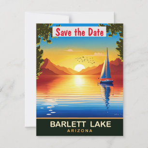 Lac Barlett, Arizona, Carte postale de voyage, 