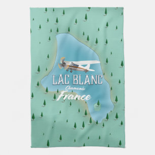 Lac Blanc, Chamonix, France-Karte Geschirrtuch