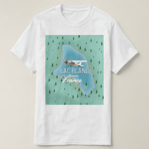Lac Blanc, Chamonix, Frankreich Karte T-Shirt