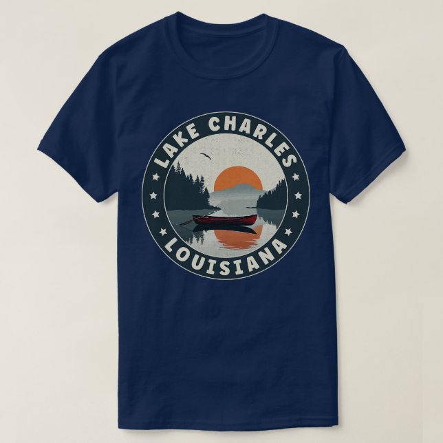 Lac Charles Louisiana Sunset TShirt (Design devant)