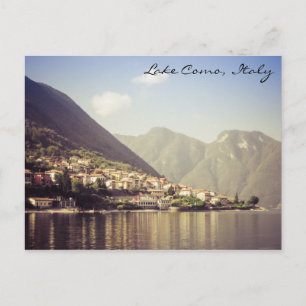 Lac Como, Italie, carte postale