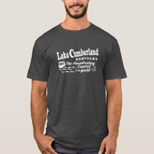 Lac Cumberland TShirt - Blanc sur gris foncé