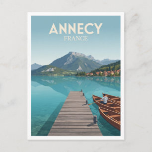 Lac d'Annecy Frankreich Postkarte