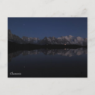 Lac de Cheserys by night Postkarte