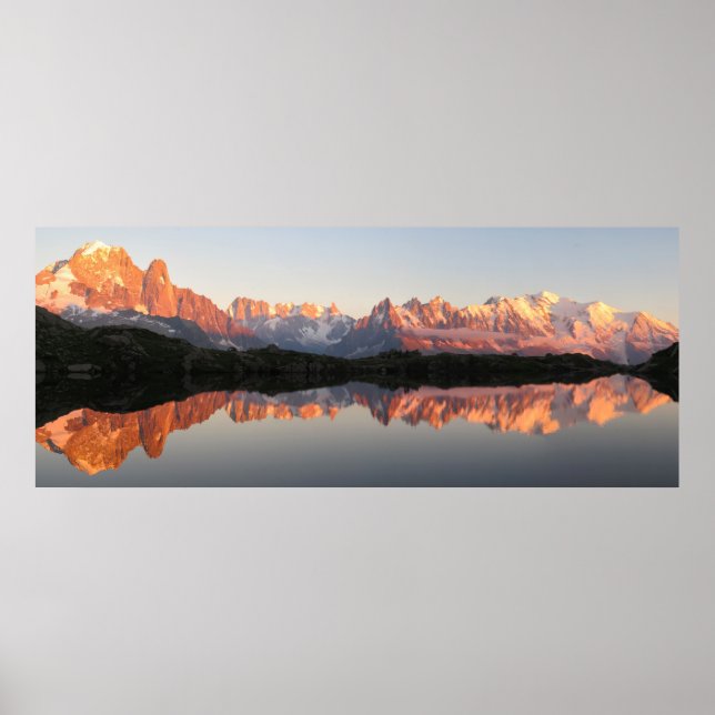 Lac de Cheserys Reflexion Poster (Vorne)