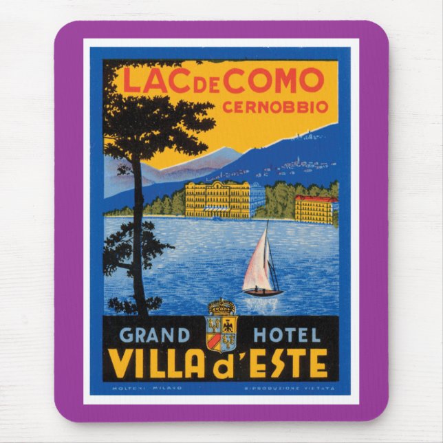 Lac de Como Mousepad (Vorne)