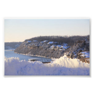 Lac de la photo d'hiver d'Ozarks